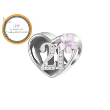 21st Charm For Bracelet, 21st