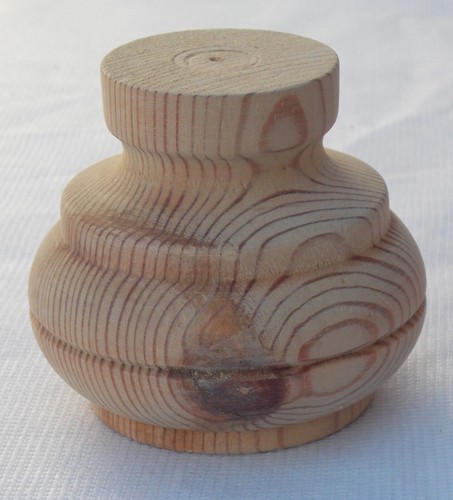 Single rustic wooden pine foot - rustic,