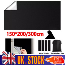 300x150cm Portable Blackout Blind Blinds Window Easy to Stick Travel and Bedroom