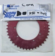 NEW OLD STOCK SAMMY MILLER MONTESA COTA 250/349 TRIALS RED REAR SPROCKET 42T