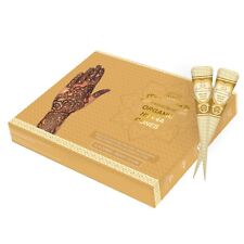 100% ORGANIC HENNA MEHNDI TATTOO KIT PASTE CONES - NATURAL & FRESH