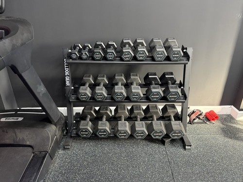 Bulldog gear hex - bulldog, dumbbells