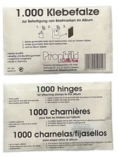 Prophila Collection 50000 hinges for attaching stamps to the album (50x 1000)