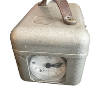 STB Switzerland / Swiss Made Metal Racing Pigeon Clock Timer + Key Vintage