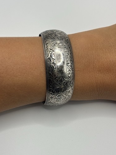 Vintage sterling silver wide - vintage,