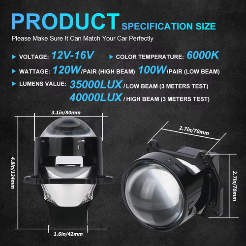 Led projector headlights 3 - bi,