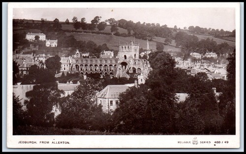 Postcard rppc jedburgh from - postcard,