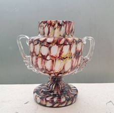 Handmade/Blown Spatter Urn
