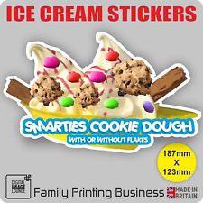 ICE CREAM VAN Stickers - Cones - Tubs - Sundaes - Drinks- SMARTIES COOKIE DOUGH
