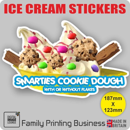 Ice cream van sticker smarties - cream,