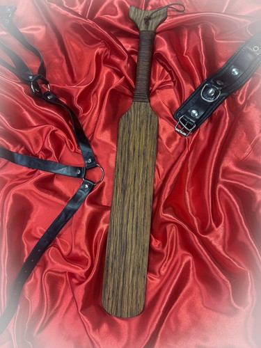 Wooden paddle with wrapped - wooden,