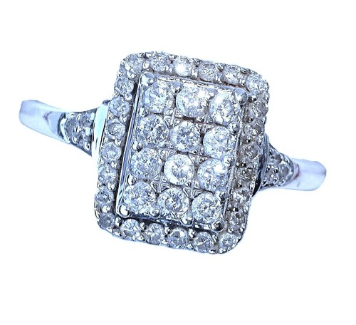 9ct white gold 36ct diamond - 9ct,