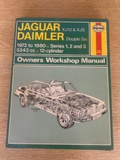 Jaguar XJS V12 XJ12 Haynes Workshop Repair Manual 1972-1980