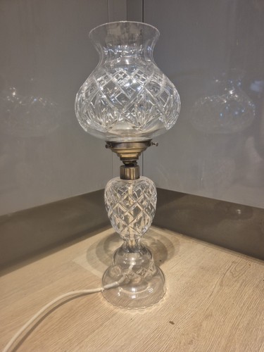 Crystal hurricane table lamp - ,