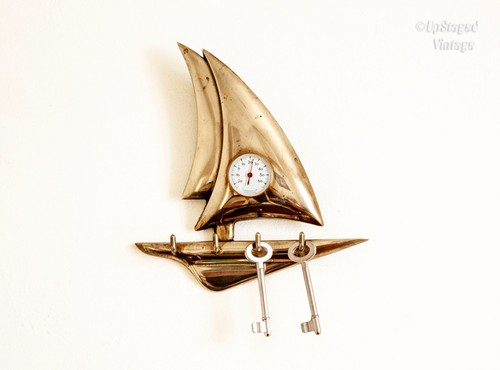 Brass sailing yacht boat key - boat,