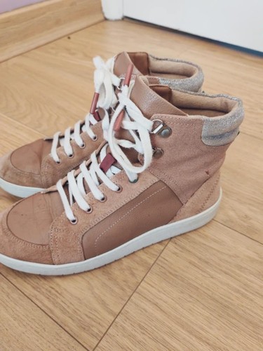 White stuff tan leather boots