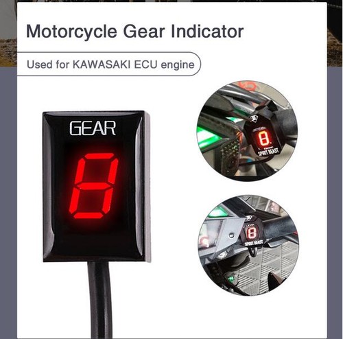 Motorcycle gear indicator red - motorcycle,