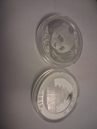 China 2018 panda silver coin - china,