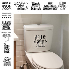 Funny toilet stickers bathroom - toilet,