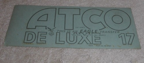Vintage lawn mower - , decals