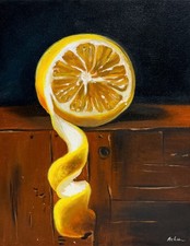 Lemon oil painting On Canvas