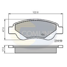 Brake Pads Set For Peugeot 108