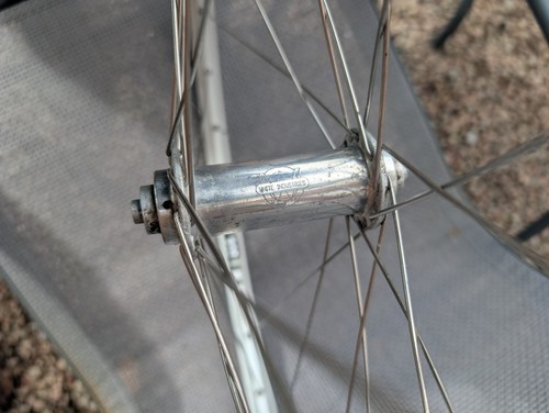 White industries front wheel - industries,