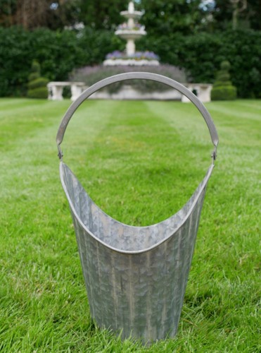 Vintage style galvanised metal - galvanised,