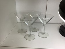 4 x martini. cocktail glasses