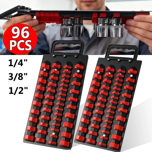 96pcs socket rail tray - socket, 1/4"