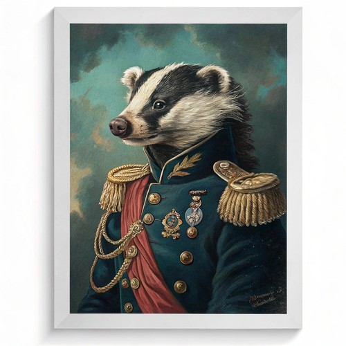 Badger general art print - art,