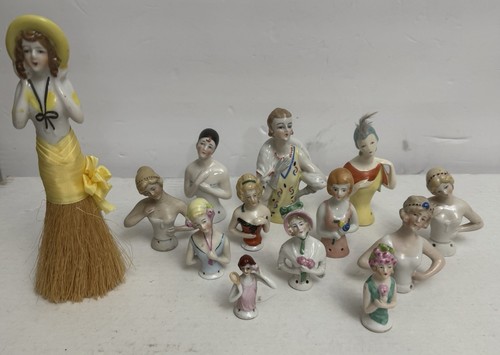 Lot half doll german - 13,