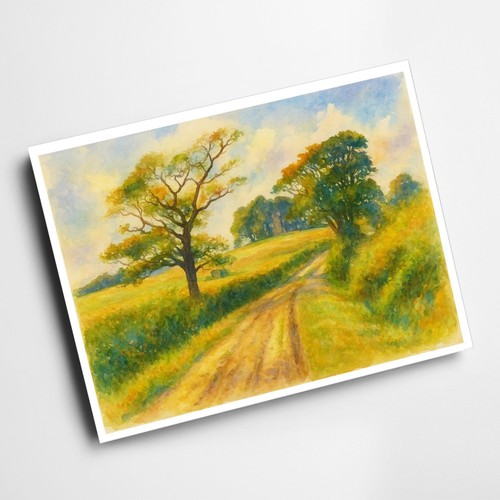 Print castle lane - a6,