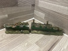 AQUARIUM FISH TANK TITANIC BOAT SHIP WRECK ORNAMENT DDECORATIONS