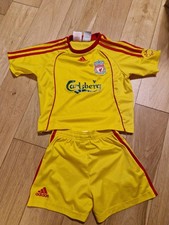 Liverpool Kids Football Kit UK 22/24 Season 2006 - 07 Adidas Childrens Carlsberg