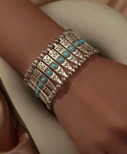 Turquoise concho navajo silver - navajo,