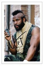 MR T Signed Autograph PHOTO