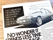 CITROEN BX DIESEL 1984 - FRAMEABLE WALL ART ORIGINAL CAR MAGAZINE ADVERT