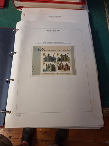608 used miniature - gb, sheets