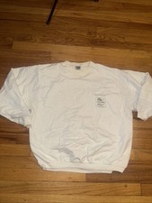 Vintage Ton Sur Ton Sweatshirt Mens Large White Grimey Cycling Pullover 80's