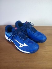 Mizuno Wave Lynx Field Hockey Shoes Trainers Size 5.5 Blue