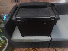 Black Plastic Coarse Fishing Seat Box / Used.