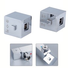 Square Shower Temperature Control Handle Knob with ABS Plastic Construction