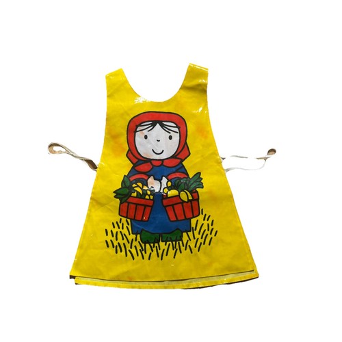 Vintage oil cloth child - vintage,