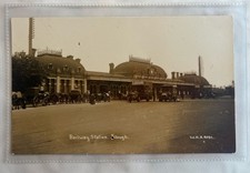 Postcard railway station - ‘railway,