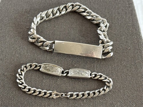 Two vintage speidel link - vintage, id
