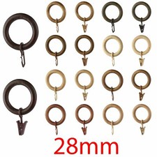 Wooden Curtain Rings 28mm -