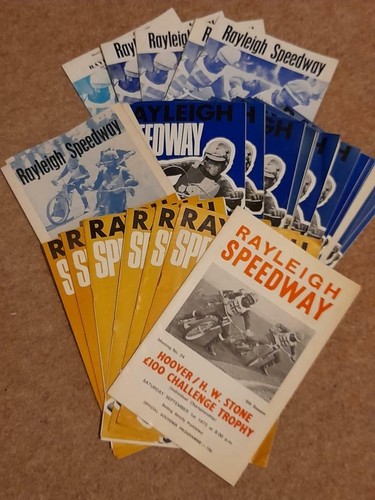 Rayleigh speedway programmes - rayleigh,