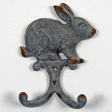 Metal Rabbit Double Coat  Hook