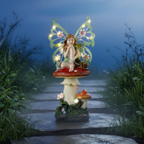 Solar fairy statue night - solar,